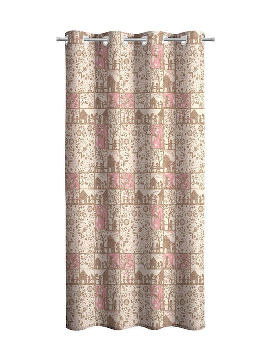 Saint Clair Kinder Vorhang Tina mit Haken Mehrfarbig 1752030117030 160x250cm