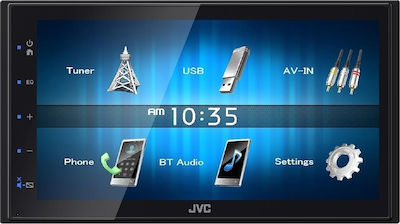 JVC Car-Audiosystem 2DIN (Bluetooth/USB/AUX) mit Touchscreen 6.8"