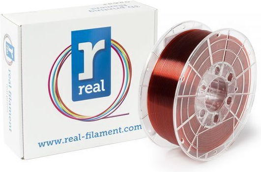 Real Filament PETG 3D Printer Filament 1.75mm Translucent Red 0.5kg