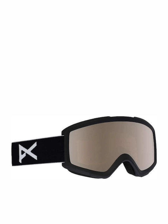 Anon Helix 2.0 Ski & Snowboard Goggles Kids Black with Lens in Gray Color