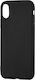 Forcell XCase Matte Soft Gel Silicone Back Cover Black (iPhone X / Xs)