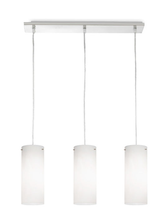 Fan Europe Pendant Light White Rail with Socket E27 54x10x110cm