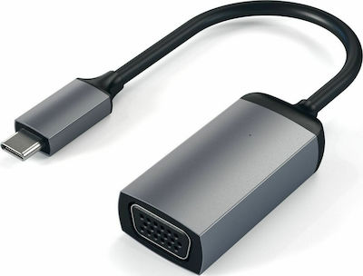 Satechi Μετατροπέας USB-C male σε VGA female Γκρι (ST-TCVGA)