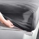 La Luna Jersey Grey Σεντόνι Υπέρδιπλο με Λάστιχο 160x200+30εκ. Γκρι