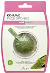 Vican Wise Beauty Konjac Face Sponge With Green Tea Powder
