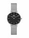 Daniel Wellington Classic Petite Sterling Women's Watch with Silver Metal Bracelet