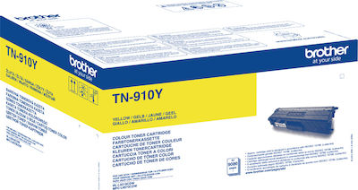 Brother TN-910Y Toner Laser Εκτυπωτή Κίτρινο 9000 Σελίδων