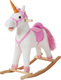 Zita Toys Rocking Unicorn Fabric Rocking Toy Unicorn with Sounds