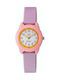 Q&Q Kids Analog Watch with Rubber/Plastic Strap Lilac