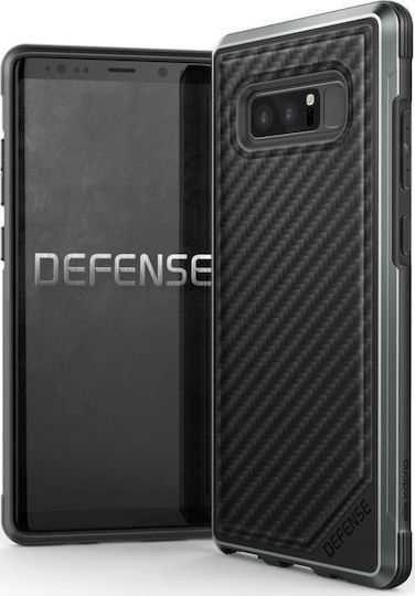 X-Doria Defense Lux Задна корица Пластмаса 2мм Черен (Galaxy Note 8)