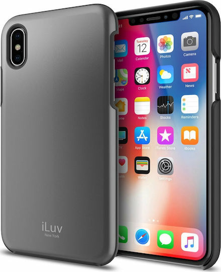 iLuv Forge Back Cover Σιλικόνης Μαύρο (iPhone X / Xs)