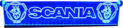 Decorative cab sign blue LED 12V24V for SCANIA 500mm110mm6mm blue LED cab sign with 15m cable with plug for lighter socket