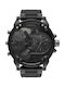 Diesel Mr Daddy 2.0 Watch Chronograph Battery with Black Rubber Strap