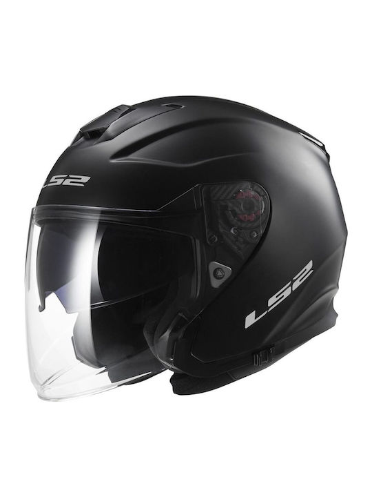 LS2 Infinity OF521 Jet Helmet with Sun Visor 1250gr Black Matt KR3529