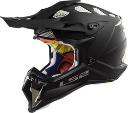 LS2 Subverter MX470 Solid Black Matt Motorradhelm Motocross 1350gr KR3542