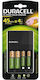 Duracell CEF14 Charger 4 Batteries Ni-MH Size AA/AAA Set with 2x AA 1300mAh + 2x AAA 1700mAh