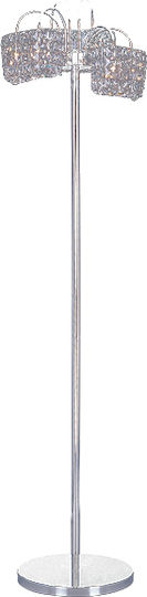 Keskor Keskor Stehlampe Y163xH36cm mit Lampenbirnensockel G9 Chrom