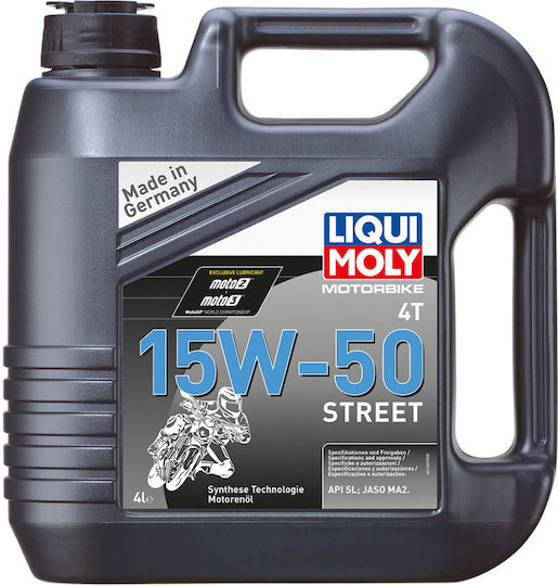 Liqui Moly Motorbike 4T Street Motorradöl für Viertaktmotoren 15W-50 4Es
