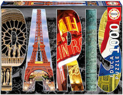 Paris Collage Puzzle 2D 1000 Pieces