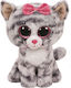 TY Λούτρινο Γατάκι Beanie Boos Kiki Grey Cat Reg για 3+ Ετών 15 εκ.