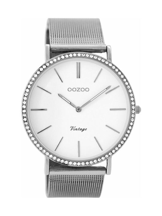 Oozoo Uhr mit Silber Metallarmband C8890