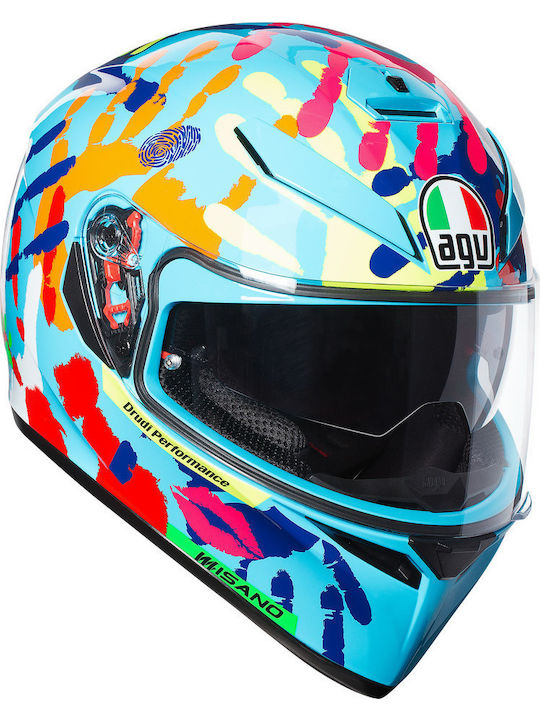 AGV K-3 SV Pinlock Full Face Helmet with Sun Visor ECE 22.05 1570gr Misano 2014 210301A0EY014