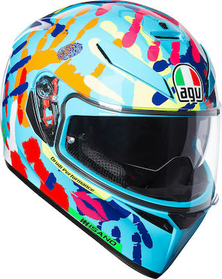 AGV K-3 SV Pinlock Full Face Helmet with Sun Visor ECE 22.05 1570gr Misano 2014 210301A0EY014