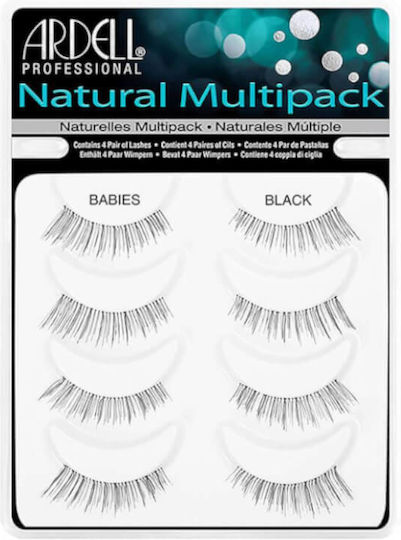 Ardell Natural False Lashes in Black color Multipack 4pcs