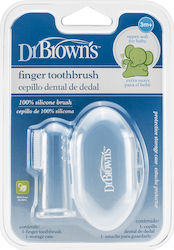 Dr. Brown's Βρεφική Οδοντόβουρτσα Δαχτύλου Transparent για 0m+