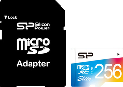 Silicon Power Elite microSDXC 256GB Class 10 U1 UHS-I with Adapter