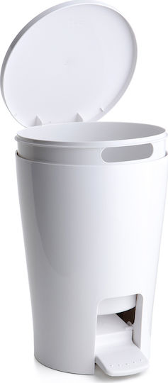 Dimitracas Diabolo 06706.001 Plastic Perie pentru coșul de gunoi din baie 5lt Alb
