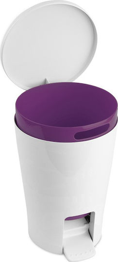 Dimitracas Diabolo 06706.006 Plastic Perie pentru coșul de gunoi din baie 5lt Violet