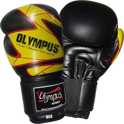 Olympus Sport Blast Sparring Mănuși de box din piele sintetică pentru competiție negre
