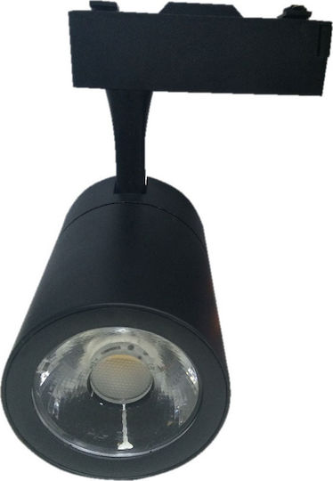 Atman Einzel LED Natürliches Weiß Spot in Schwarz Farbe
