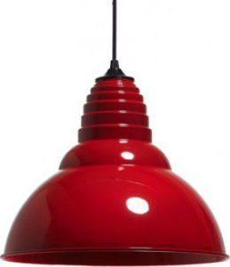 Gallis Rugby Pendant Light Red 32cm