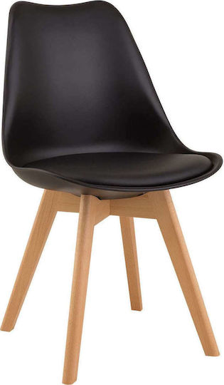 Chair Kitchen Demy 49x54x83cm Black Chair Kitchen Demy 49x54x83cm Black