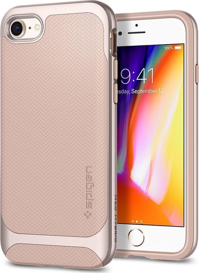 Spigen Neo Hybrid Herringbone Back Cover Σιλικόνης Pale Dogwood (iPhone