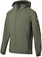 Basehit Long Hooded Bonded Jacket Olive