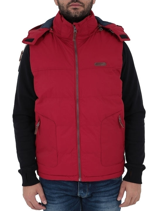 Basehit M1465 Men's Sleeveless Jacket Red M1465