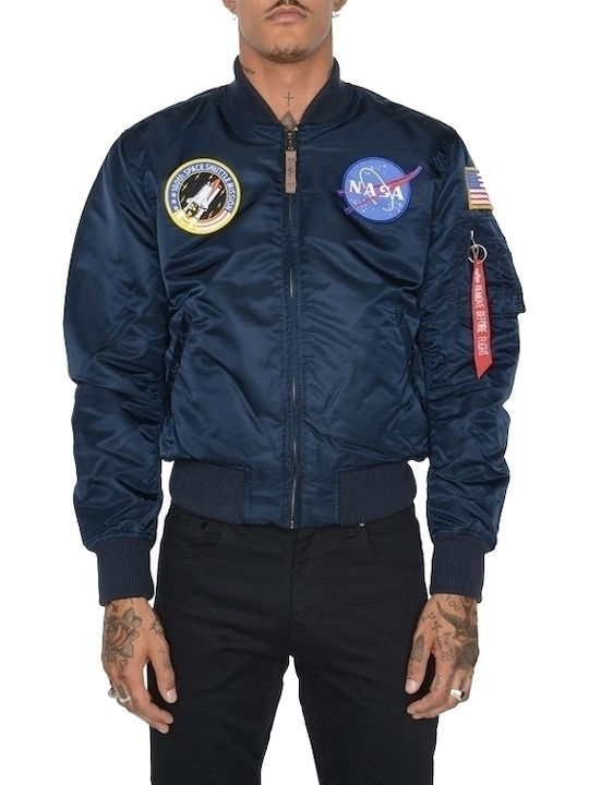 Flight MA-1 VF Nasa Jacket Bomber Navy Blue