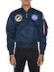Flight MA-1 VF Nasa Jacket Bomber Navy Blue