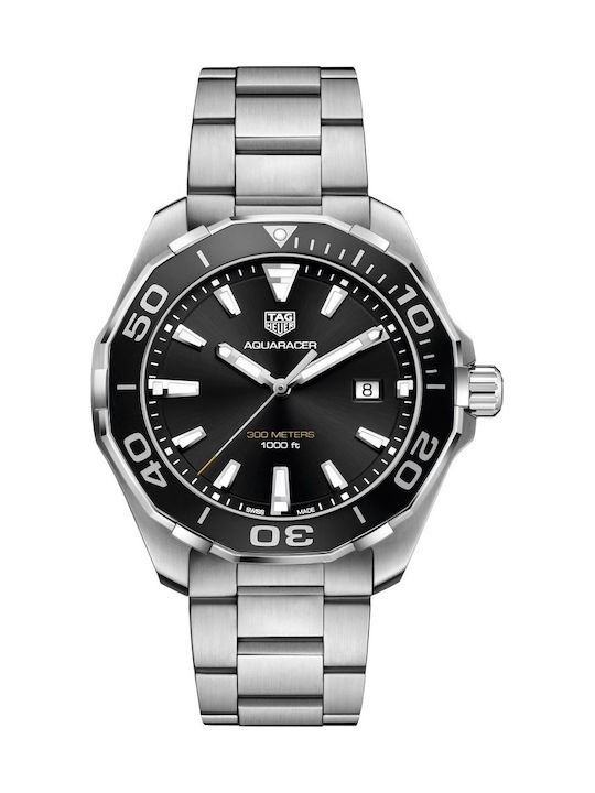 TAG Heuer Aquaracer Watch Battery with Metal Bracelet TAG Heuer Aquaracer Watch Battery with Metal Bracelet