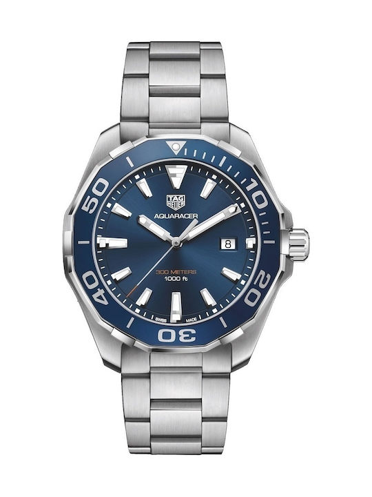 TAG Heuer Aquaracer Watch Battery with Metal Bracelet TAG Heuer Aquaracer Watch Battery with Metal Bracelet