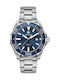 TAG Heuer Aquaracer Ανδρικό Ρολόι 43mm Μπαταρίας με Ασημί Μεταλλικό Μπρασελέ