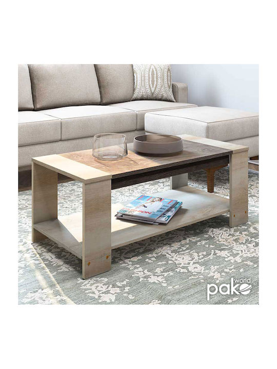 Rectangular Central Coffee Table Olympus Wooden Castillo Toro L110xW51xH42.5cm