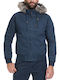 Basehit -CT Men's Bomber Jacket Navy Blue