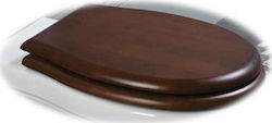 GSI Classic Capac WC Închidere lentă Lemn 51x37cm Maro