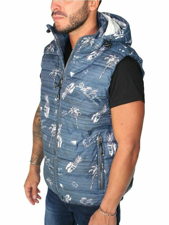 Emerson SMR1632 Men's Sleeveless Puffer Jacket Blue