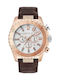 Cerruti Marane Watch Chronograph Battery with Brown Leather Strap