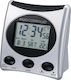 Technoline WT 221 Tabletop Digital Clock LCD with Silver Alarm Clock 05900